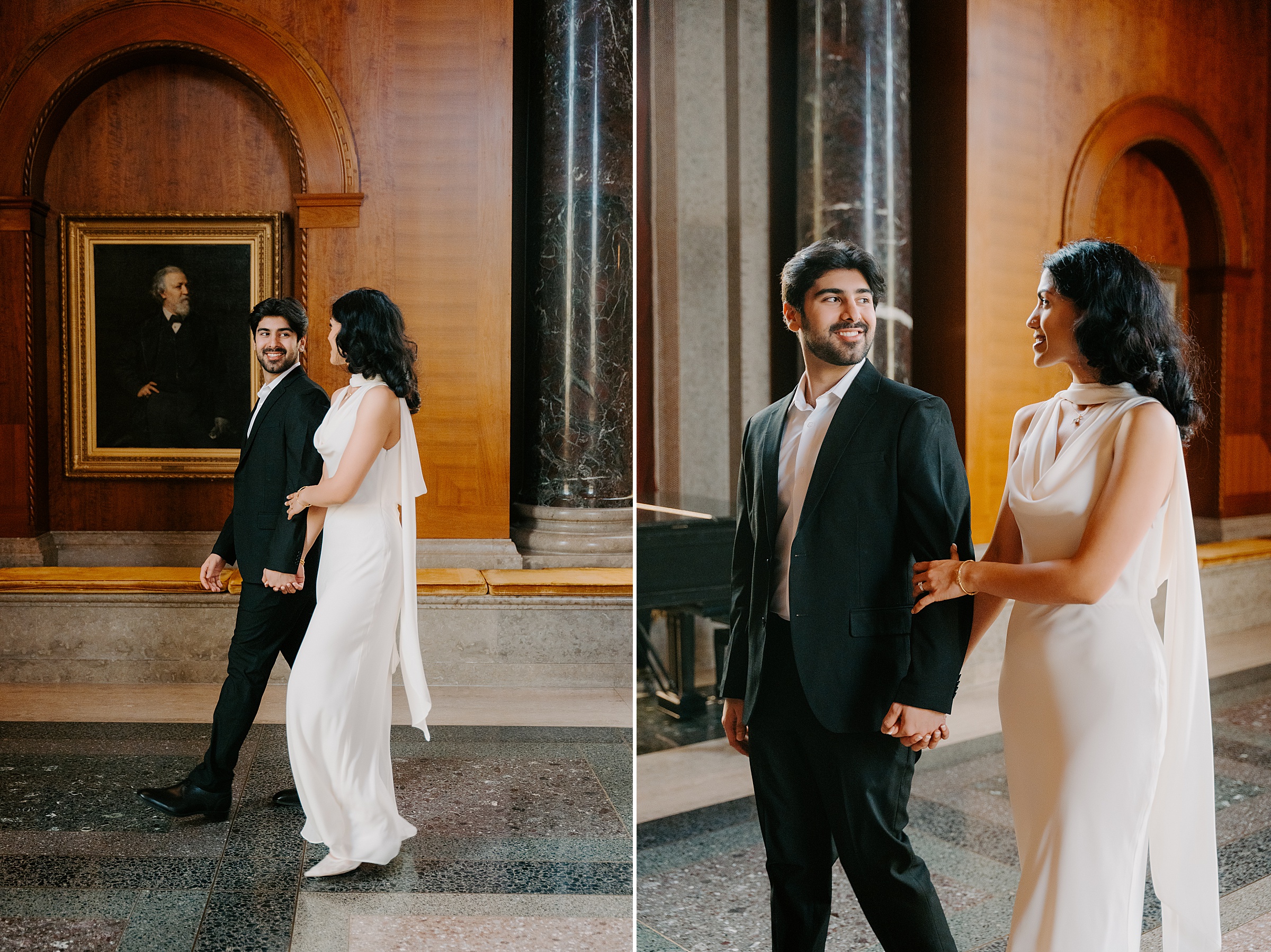 unique engagement session location Texas Armstrong Browning Library