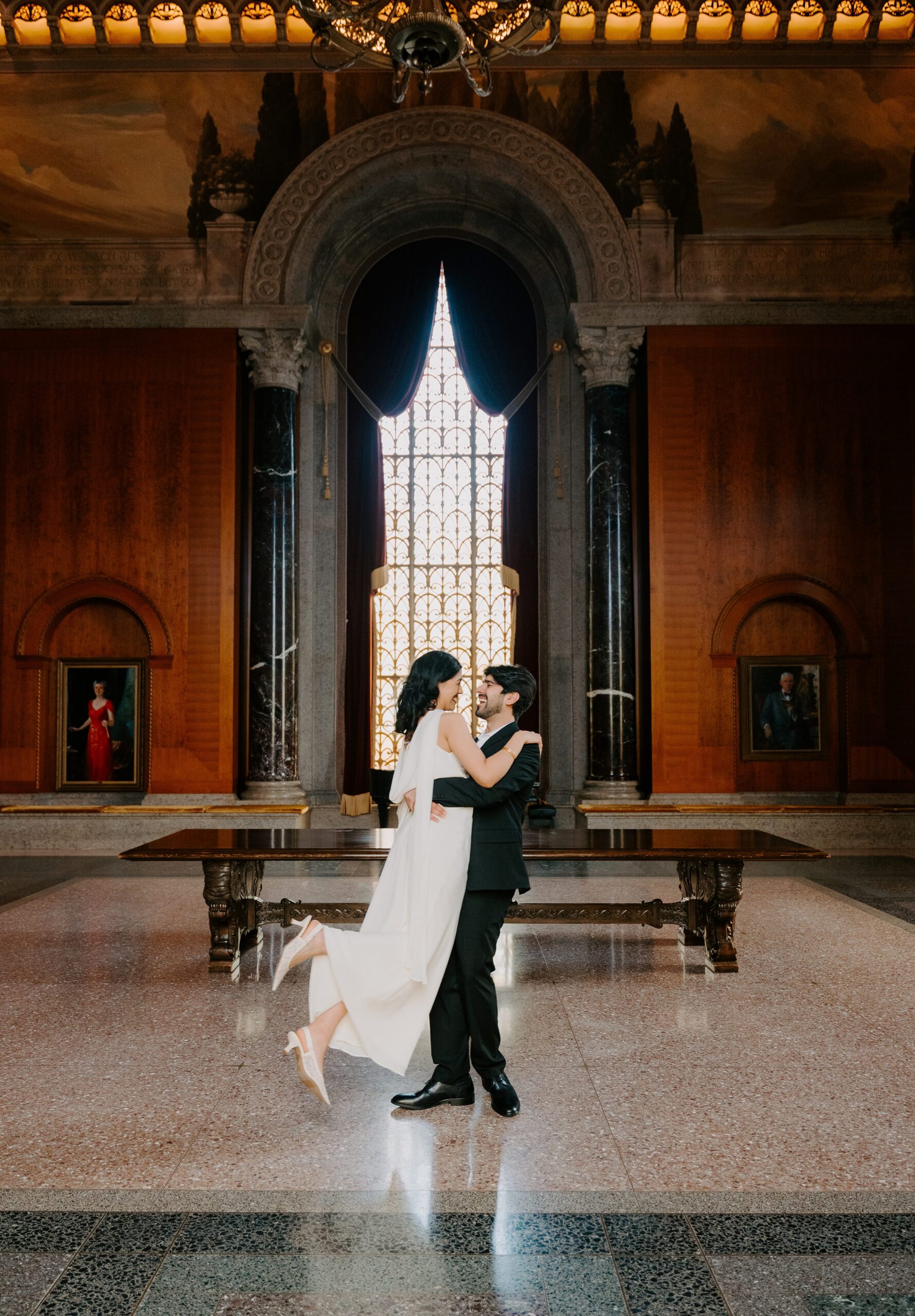 Armstrong Browning Library couples photography Kyrsten Ashlay