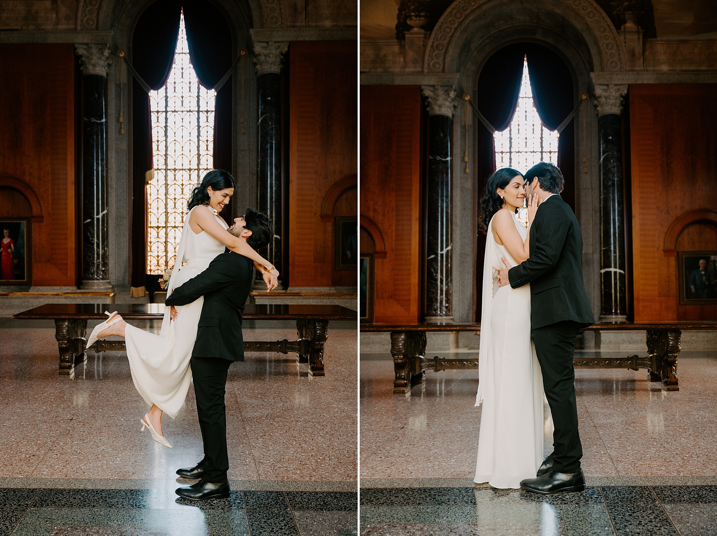 Waco Texas engagement session Baylor campus stained glass