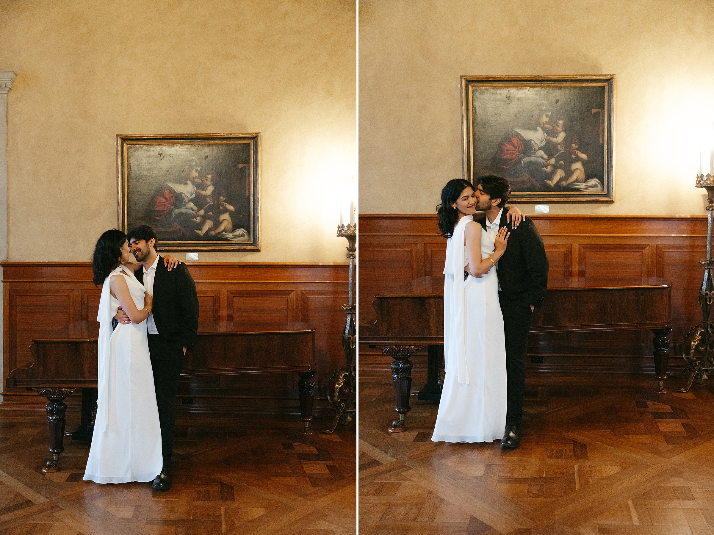 Armstrong Browning Library Robert Browning Room engagement photos