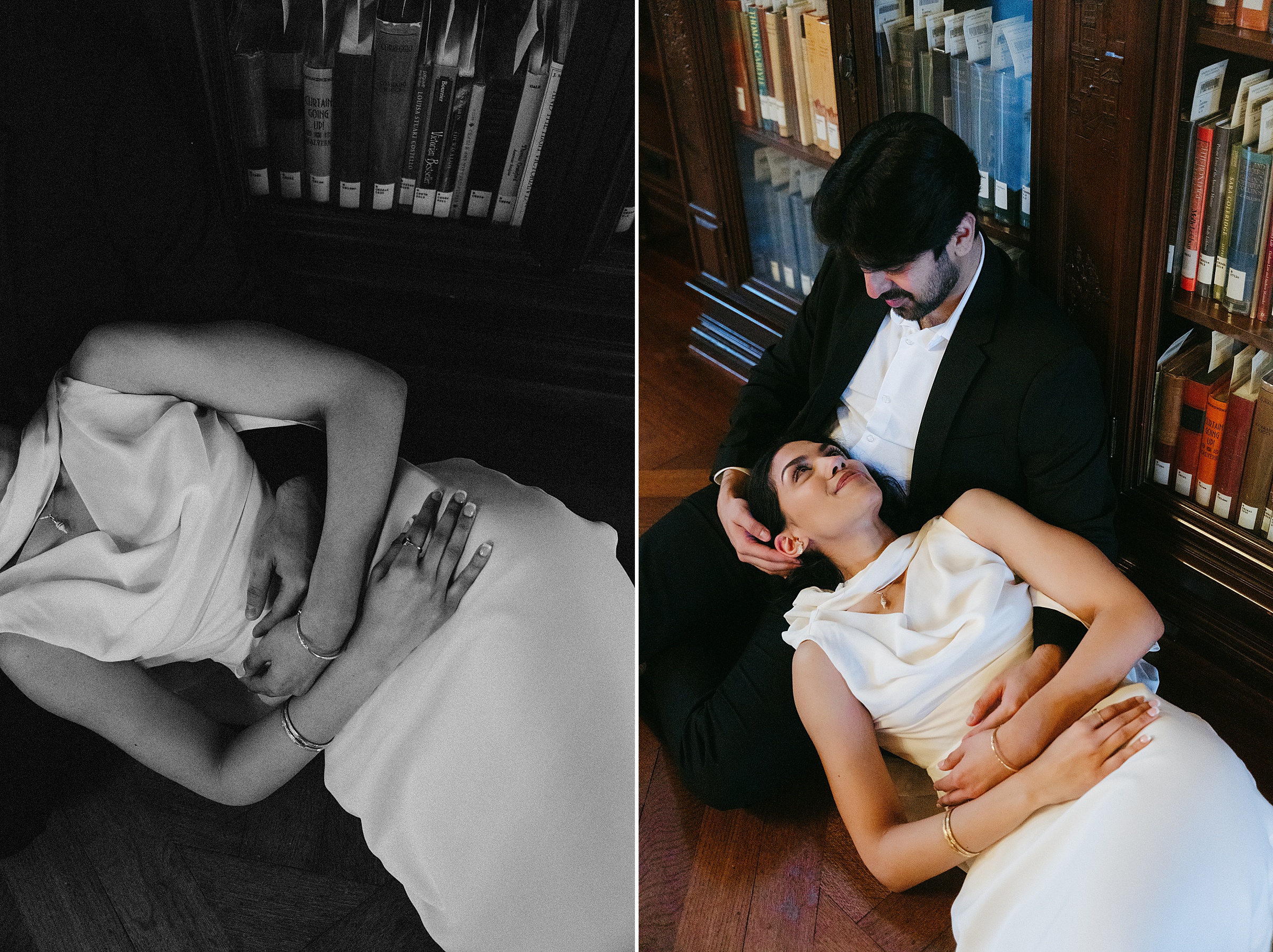cinematic engagement session Armstrong Browning Library Waco
