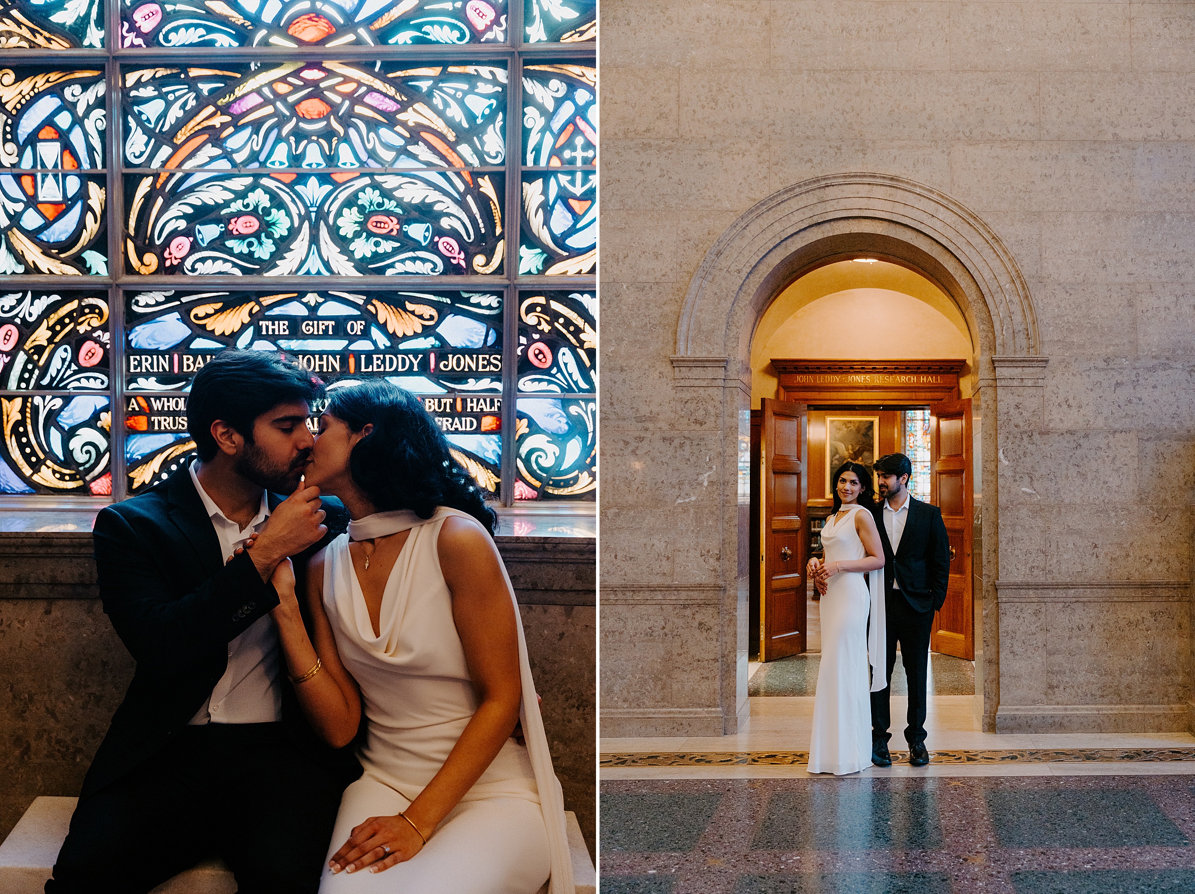 cinematic engagement session Armstrong Browning Library Waco