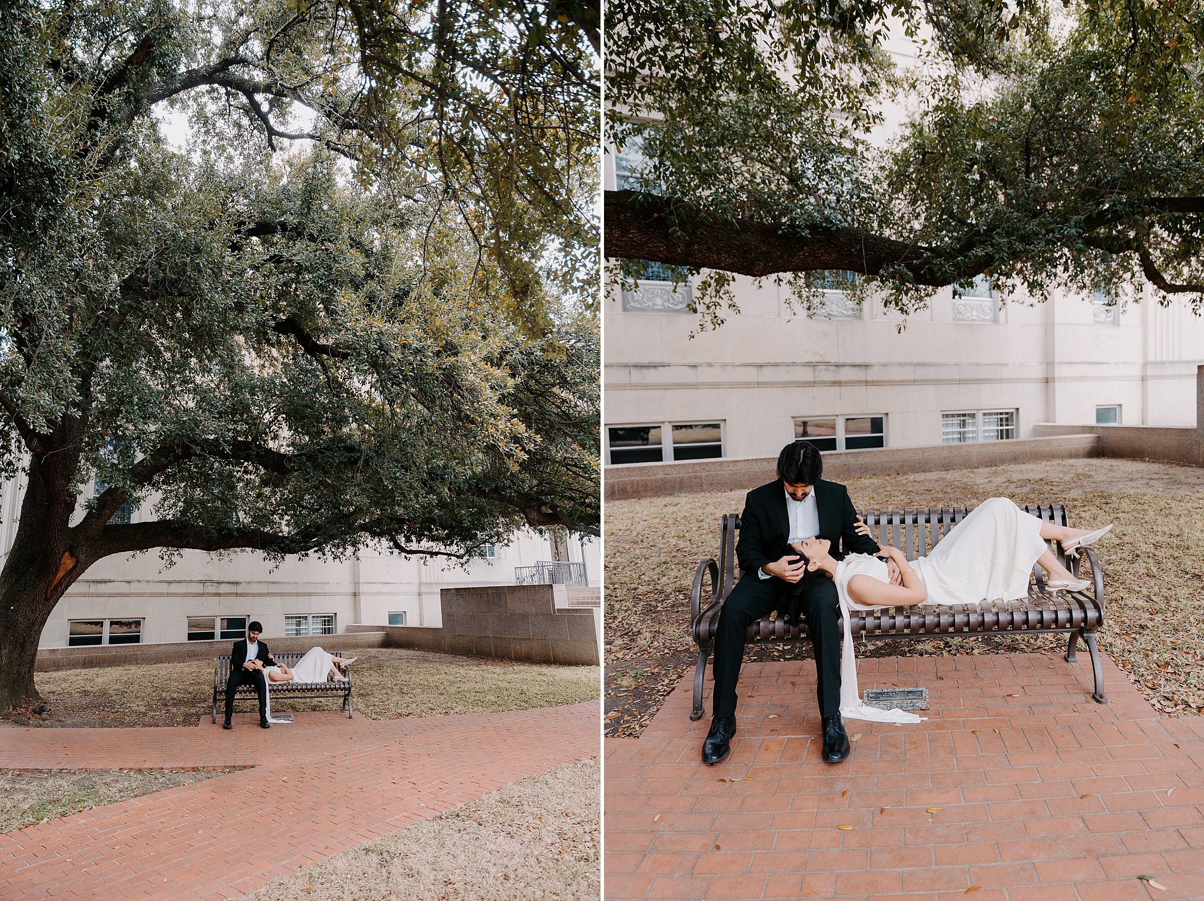 Armstrong Browning Library engagement session Baylor Waco Texas