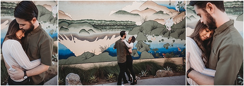 downtown engagement session in Encinitas, Ca 