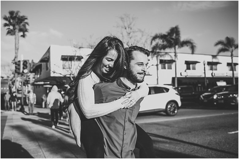 downtown engagement session in Encinitas, Ca 