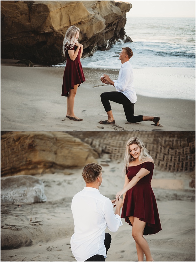 Sunset Cliffs Proposal - kyrstenashlayphotography.com