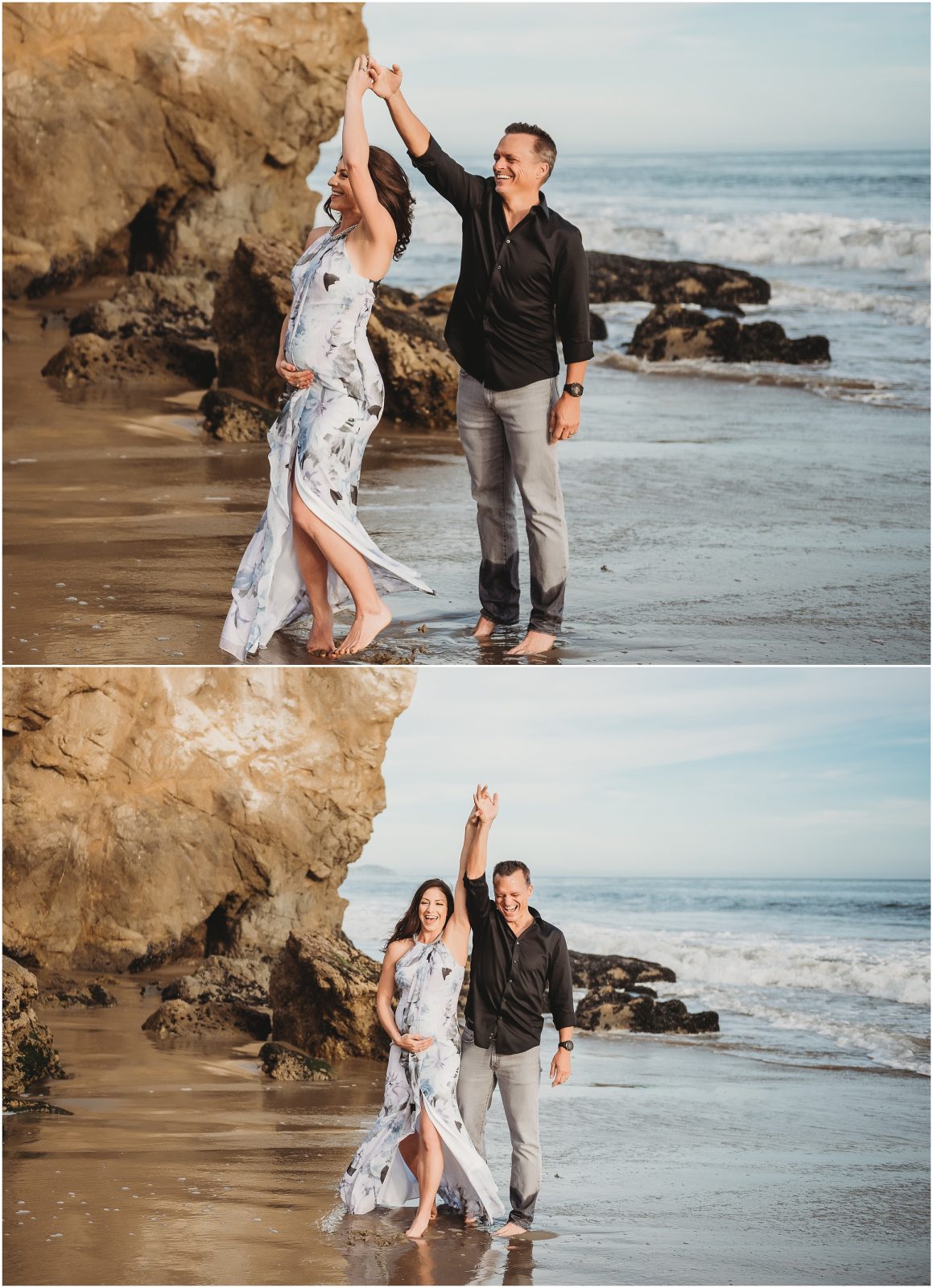 El Matador Beach Maternity Photos - kyrstenashlayphotography.com