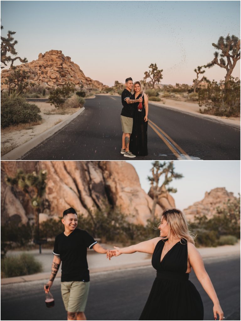 Engagement session at Joshua Tree National Park - Top SoCal Engagement Session Locations 