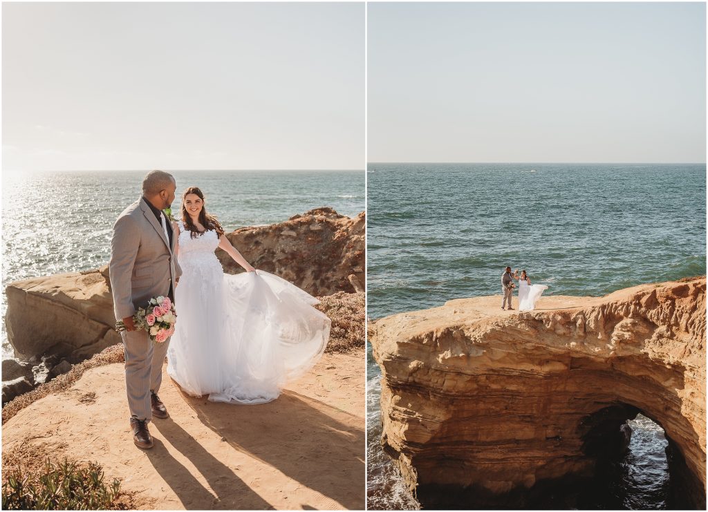 Sunset Cliffs, San Diego Elopement by Dallas based Destination Wedding Photographer
