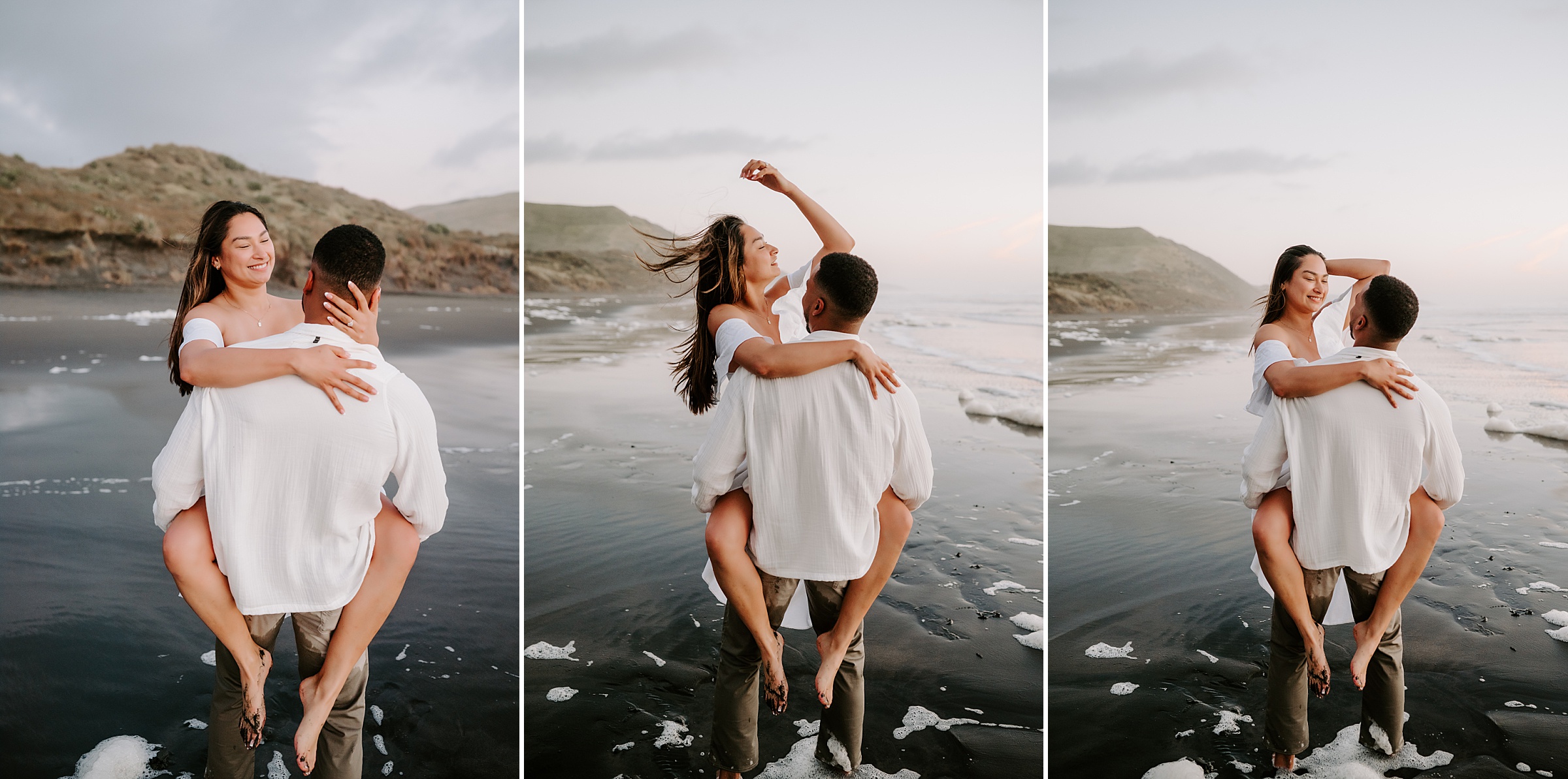 Ruapuke Beach Engagement Session by New Zealand Wedding Photographer Kyrsten Ashlay Photography