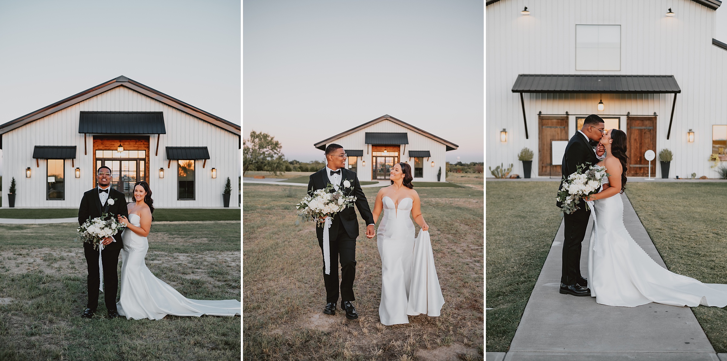 Black and White Modern Wedding at Davis and Grey Farms by Dallas Wedding Photographer Kyrsten Ashlay Photography