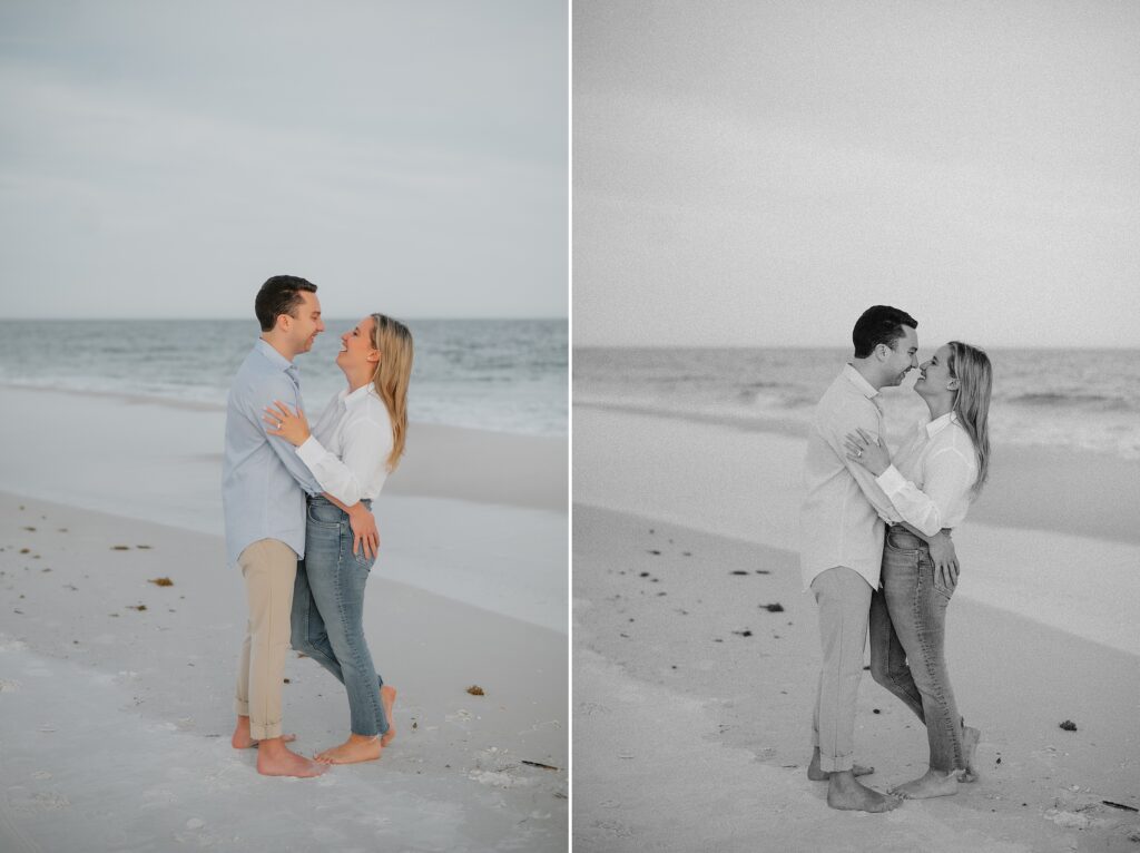 Downtown Pensacola and Pensacola Beach Engagement Session by Destination Wedding Photographer Kyrsten Ashlay Photography