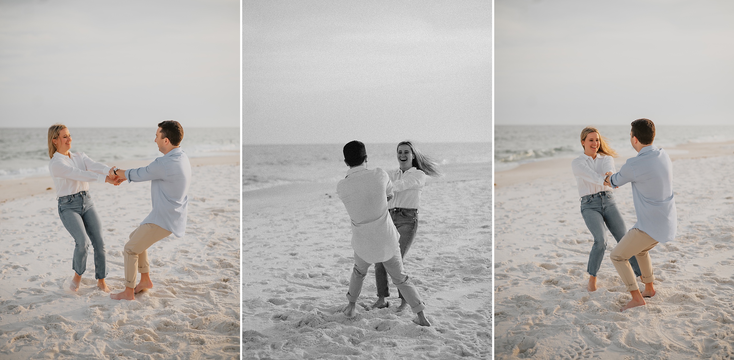 Downtown Pensacola and Pensacola Beach Engagement Session by Destination Wedding Photographer Kyrsten Ashlay Photography