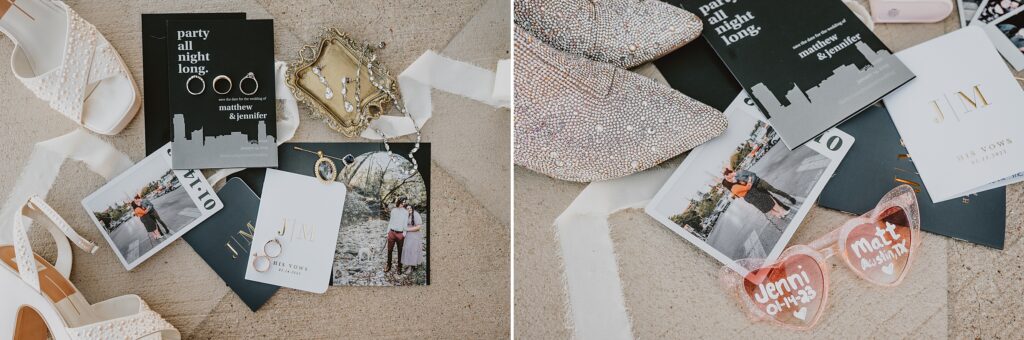 Flat lay wedding photo inspiration by Dallas Wedding Photographer Kyrsten Ashlay Photography